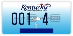 OO14  license plate in KY