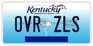 OVRZLS  license plate in KY