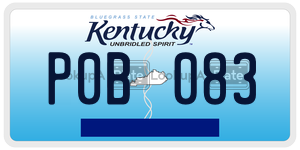 P0B083  license plate in KY