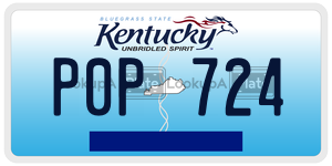P0P724  license plate in KY
