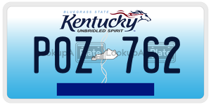 P0Z762 license plate in Kentucky