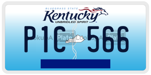 P1C566 license plate in Kentucky