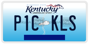P1CKLS  license plate in KY