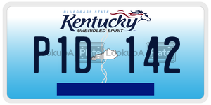 P1D142  license plate in KY
