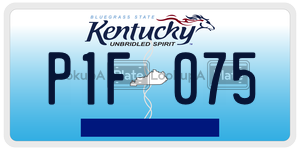P1F075  license plate in KY