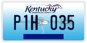 P1H035 license plate in Kentucky