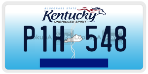 P1H548  license plate in KY