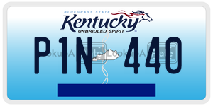 P1N440  license plate in KY