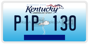 P1P130  license plate in KY