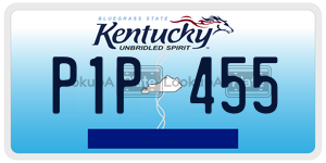 P1P455  license plate in KY