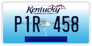P1R458  license plate in KY