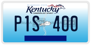 P1S400 license plate in Kentucky