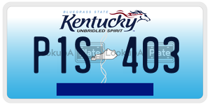 P1S403  license plate in KY