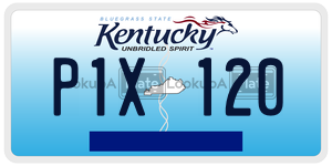 P1X120  license plate in KY