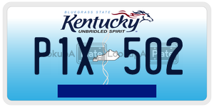 P1X502  license plate in KY