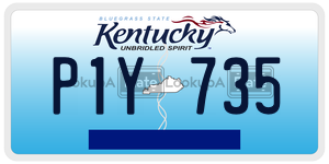 P1Y735  license plate in KY