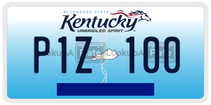 P1Z100  license plate in KY