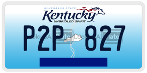 P2P827  license plate in KY