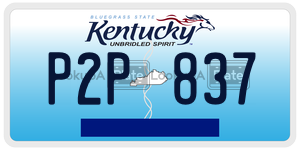 P2P837  license plate in KY
