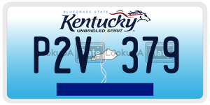 P2V379  license plate in KY