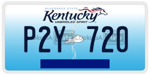 P2Y720  license plate in KY