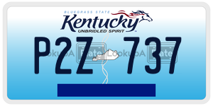 P2Z737  license plate in KY
