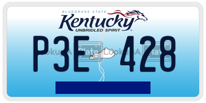 P3E428  license plate in KY