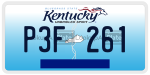 P3F261 license plate in Kentucky