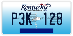 P3K128  license plate in KY