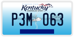 P3M063  license plate in KY