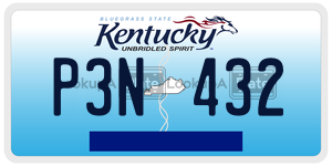 P3N432  license plate in KY