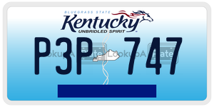 P3P747 license plate in Kentucky