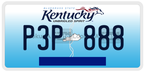 P3P888  license plate in KY