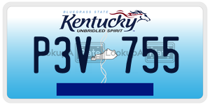 P3V755  license plate in KY