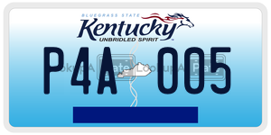 P4A005  license plate in KY