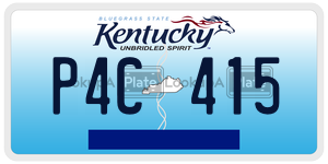P4C415  license plate in KY