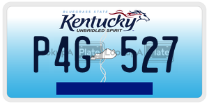 P4G527  license plate in KY