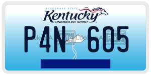 P4N605  license plate in KY