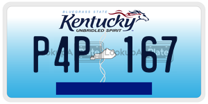 P4P167 license plate in Kentucky