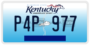 P4P977  license plate in KY