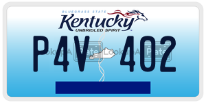 P4V402  license plate in KY