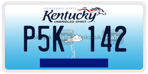 P5K142  license plate in KY