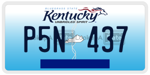 P5N437  license plate in KY