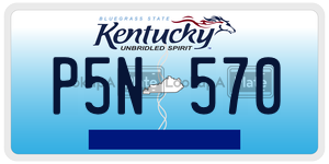 P5N570  license plate in KY