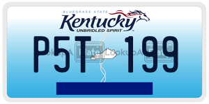 P5T199  license plate in KY