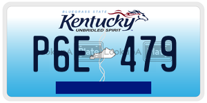 P6E479  license plate in KY