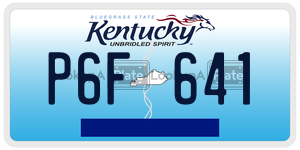 P6F641  license plate in KY