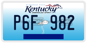 P6F982  license plate in KY