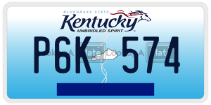 P6K574  license plate in KY