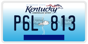 P6L813  license plate in KY